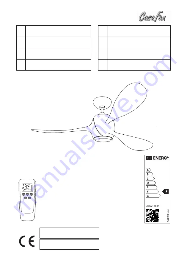 CasaFan ECO FIORE Mounting And Operating Manual Download Page 1