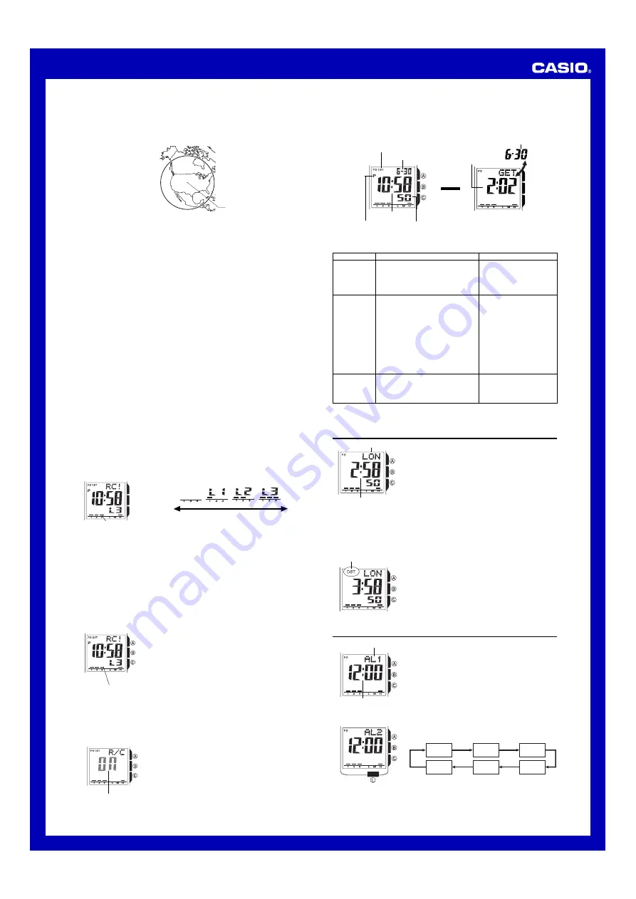 Casio 3023 Operation Manual Download Page 2