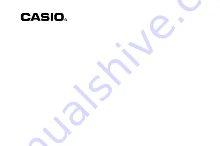 Casio 3069 Manual Download Page 1