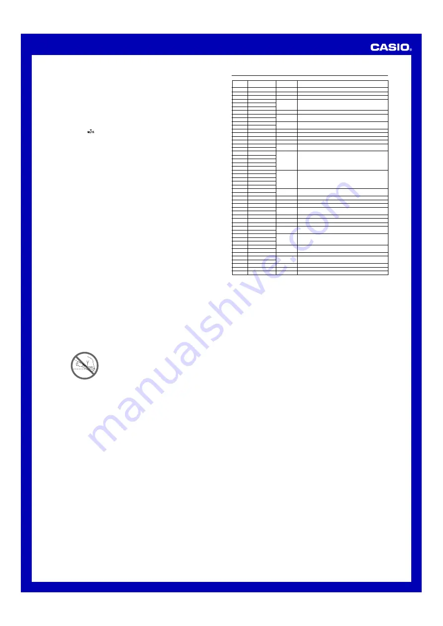 Casio 4392 Operation Manual Download Page 4