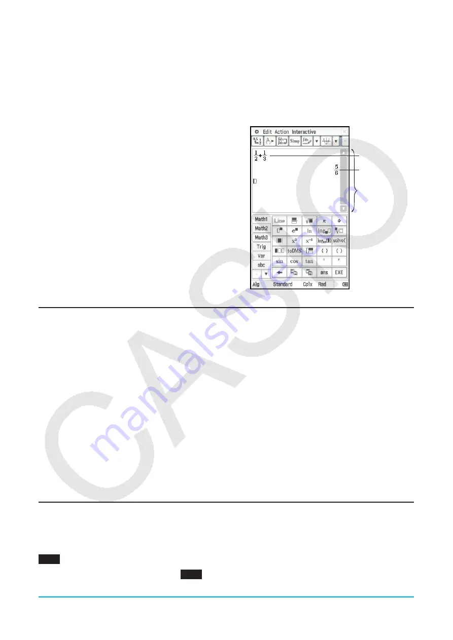 Casio CLASSPAD II User Manual Download Page 42