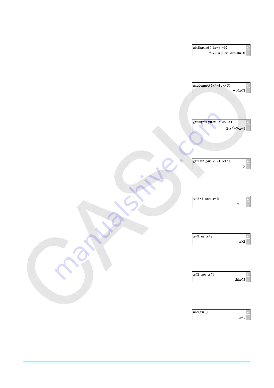 Casio CLASSPAD II User Manual Download Page 81