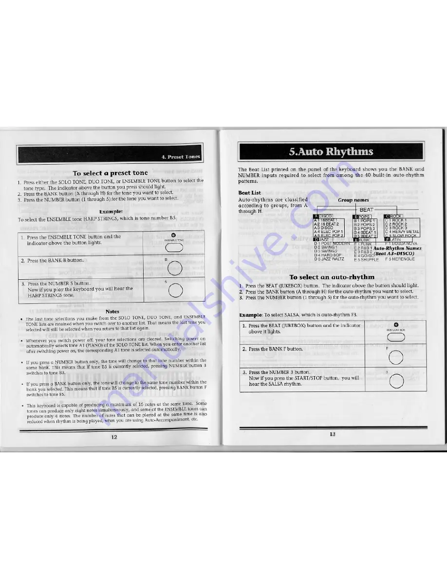 Casio CTK-500 User Manual Download Page 7