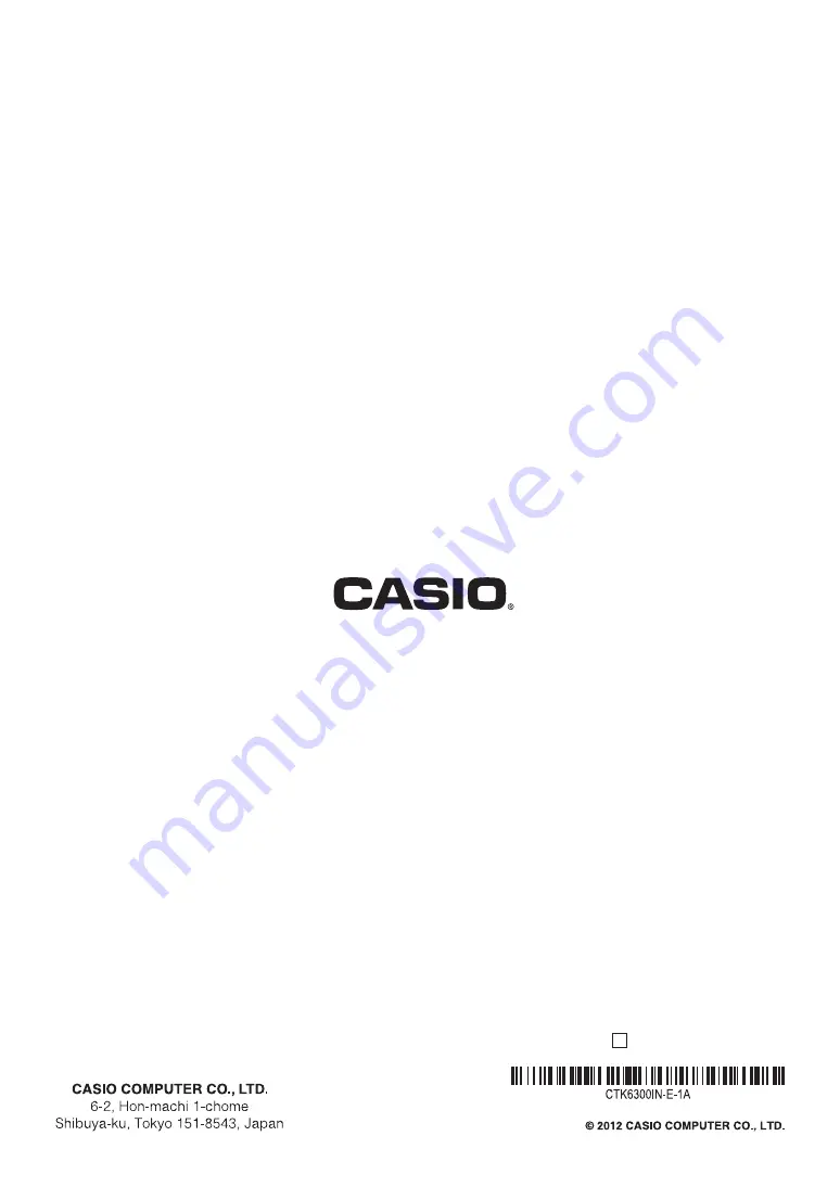 Casio CTK-6300in User Manual Download Page 130