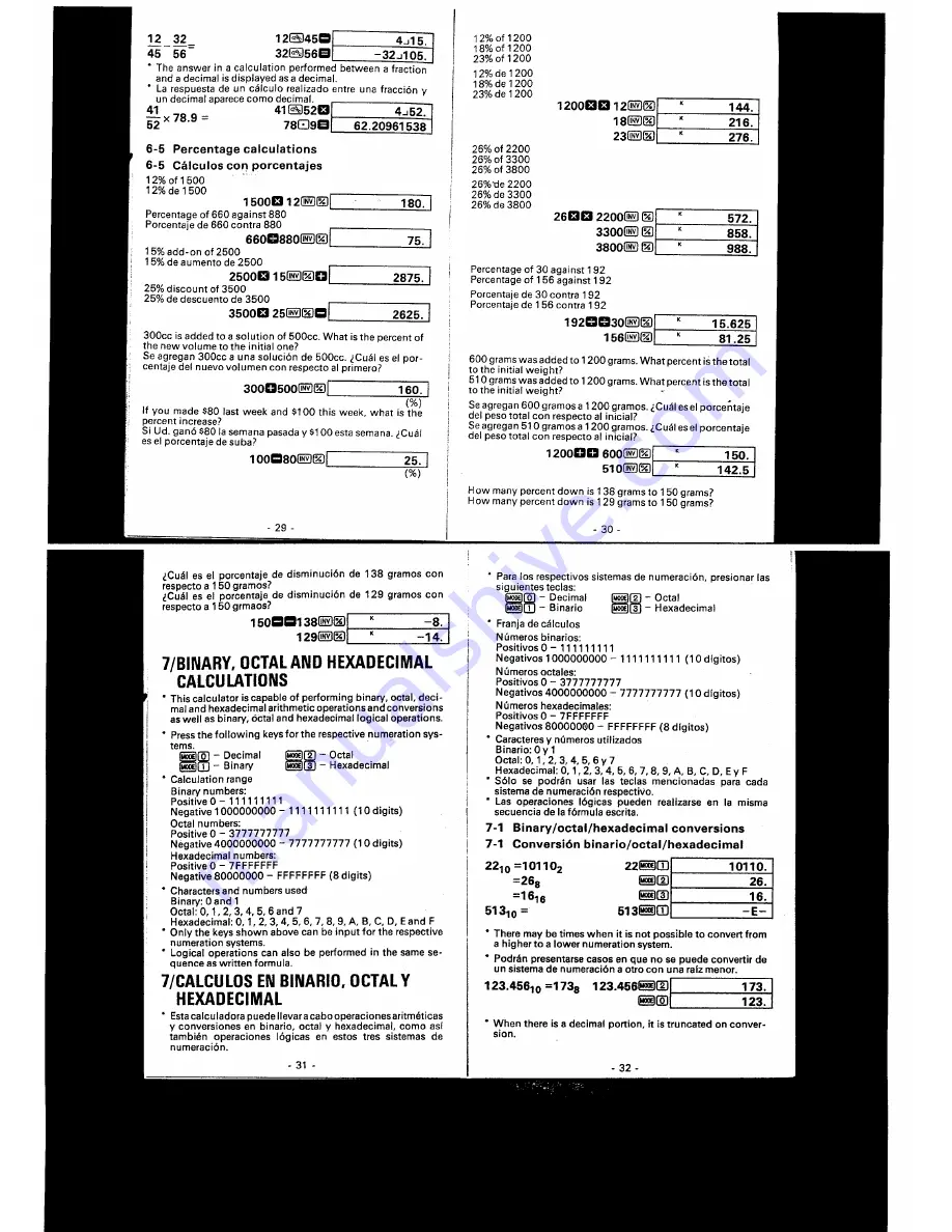 Casio FX-100B Manual Download Page 8