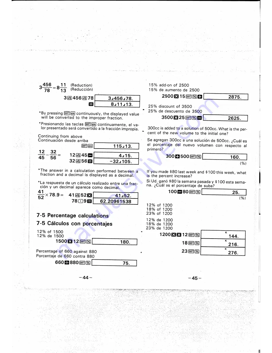 Casio FX-500 Manual Download Page 16