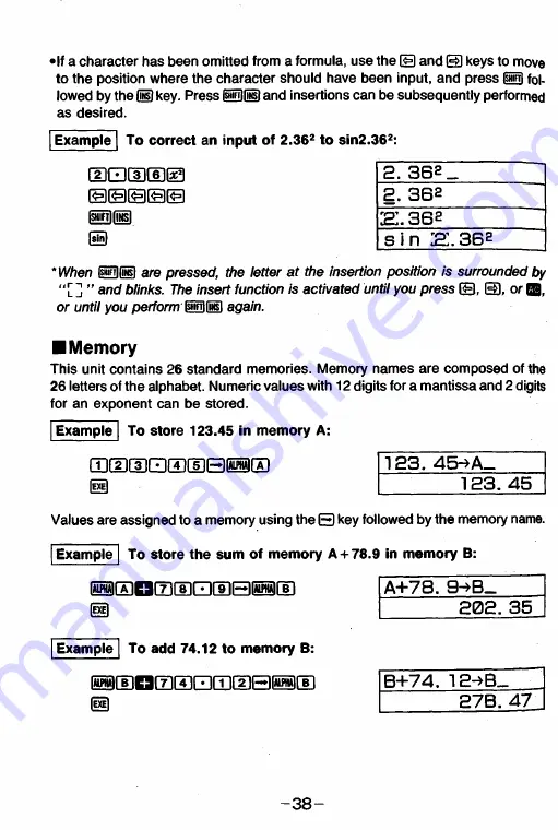 Casio FX-6300G Owner'S Manual Download Page 40