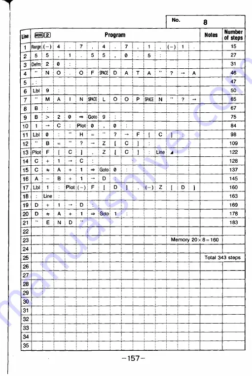 Casio FX-6300G Owner'S Manual Download Page 155