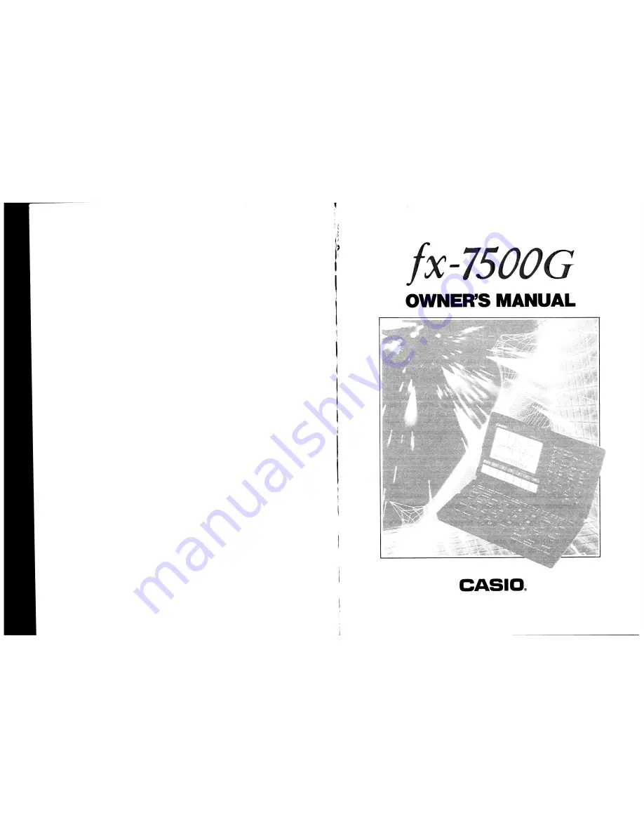 Casio fx-7500G Owner'S Manual Download Page 2