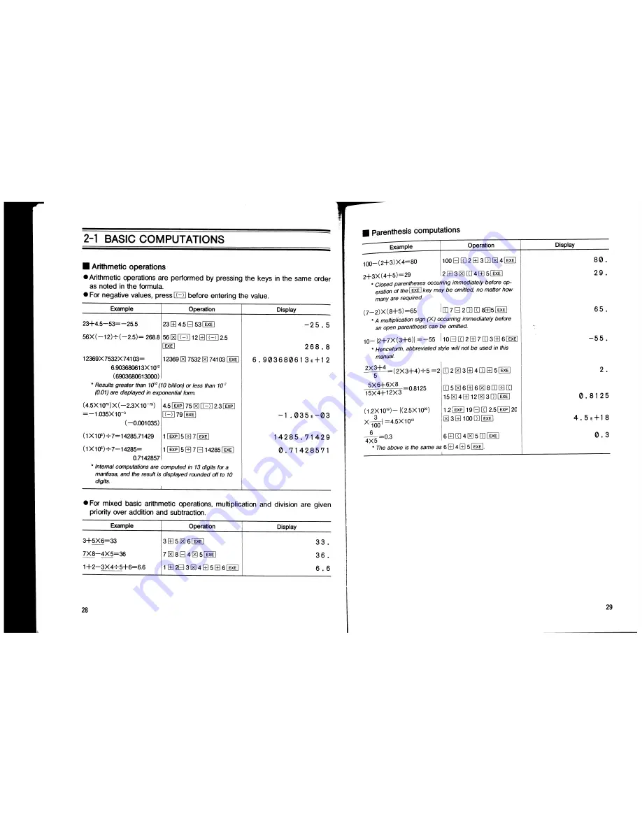 Casio fx-7500G Owner'S Manual Download Page 20