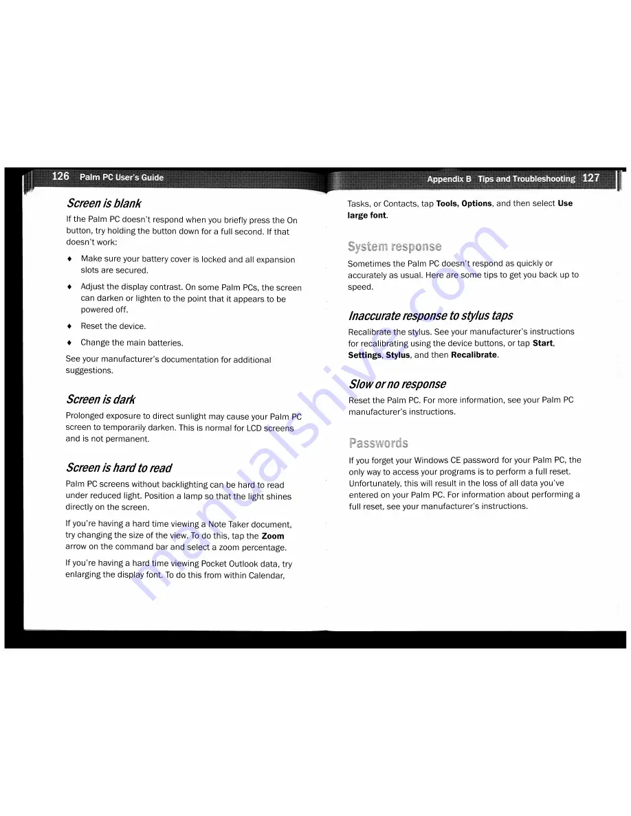 Casio PALM Manual Download Page 30