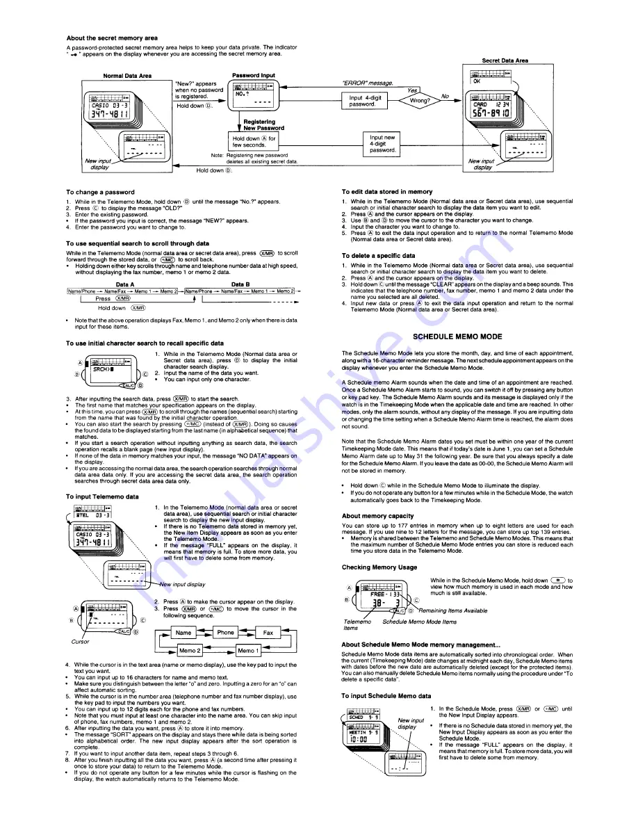 Casio QW-1079 General Manual Download Page 2