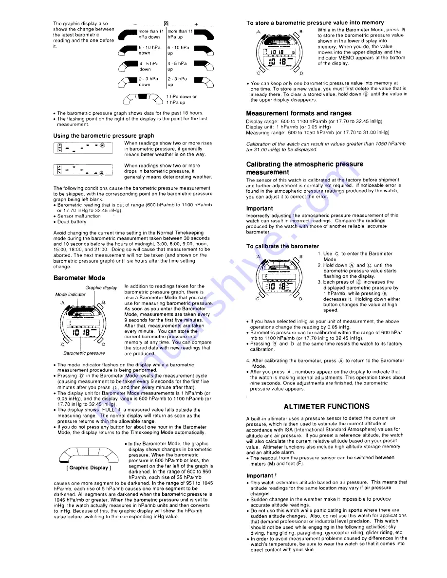 Casio QW-1160 User Manual Download Page 3