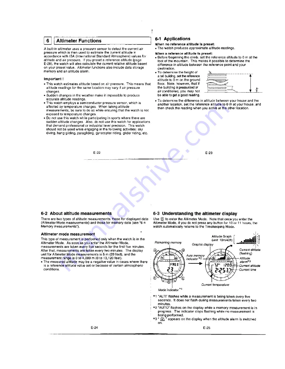 Casio QW-1170 Скачать руководство пользователя страница 7