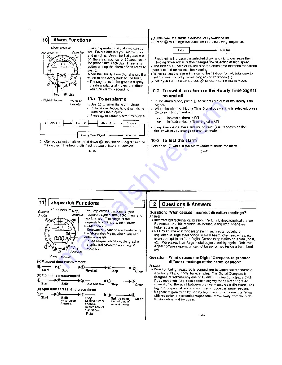 Casio QW-1170 User Manual Download Page 13