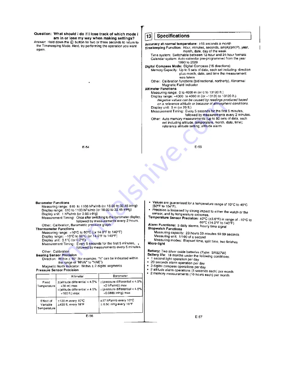 Casio QW-1170 User Manual Download Page 15