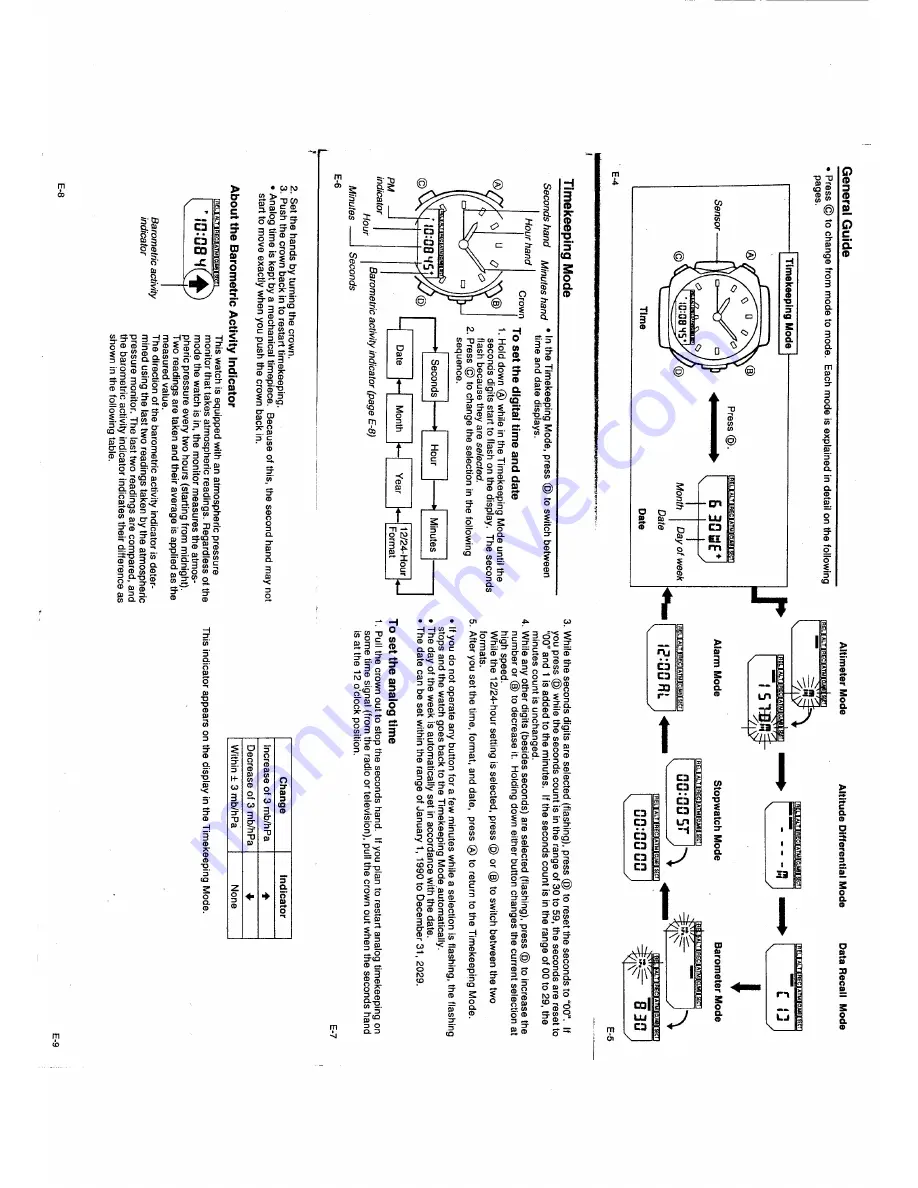 Casio QW-1318 User Manual Download Page 2