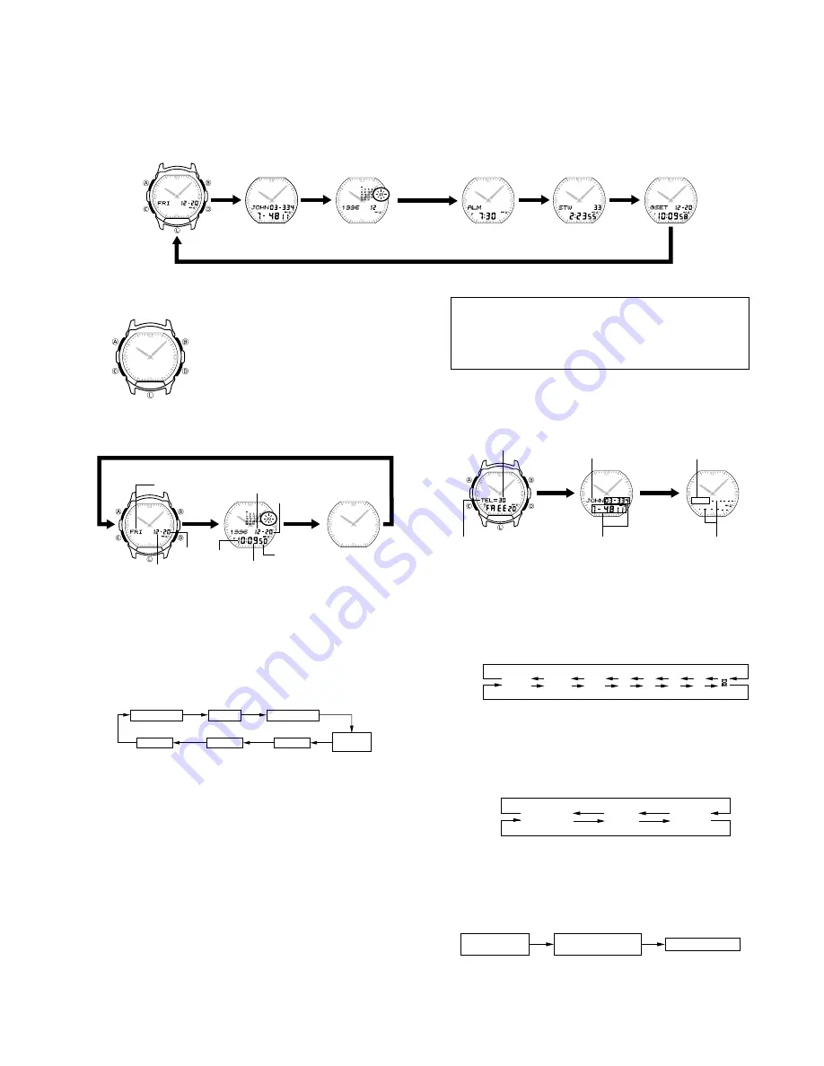 Casio QW-1758 Service Manual Download Page 3