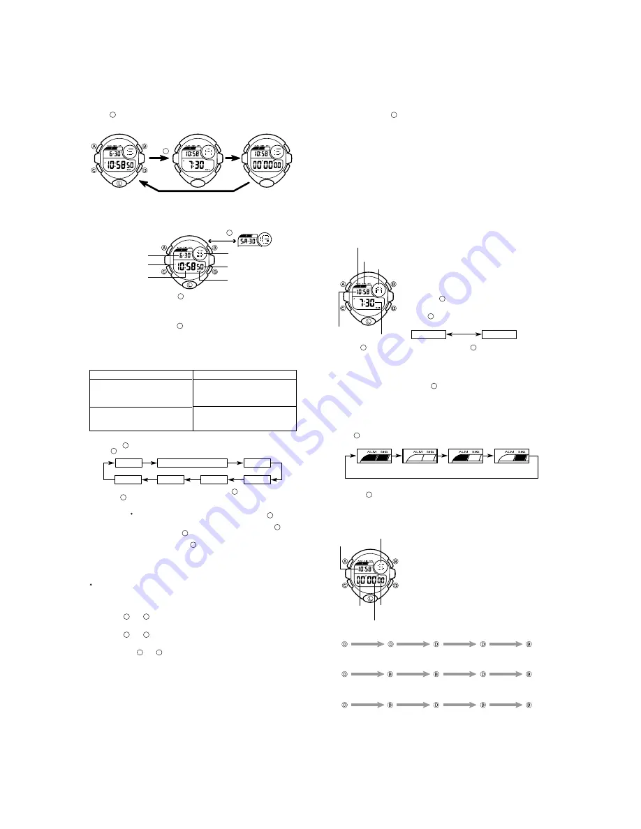 Casio QW-2228 Service Manual & Parts List Download Page 3