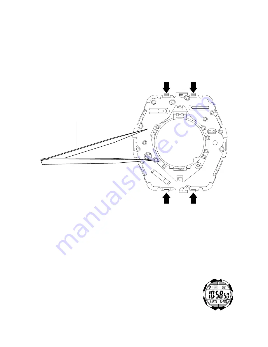 Casio QW-2634 Service Manual & Parts List Download Page 14