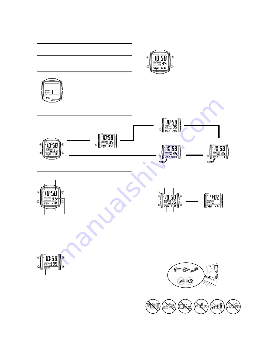 Casio QW-2812 Service Manual & Parts Manual Download Page 4