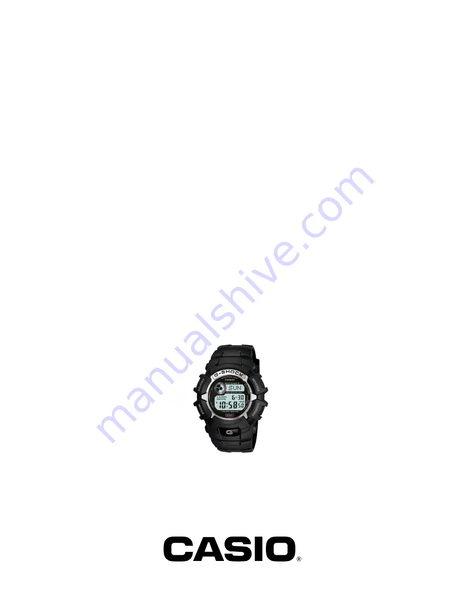 Casio QW-3195 Service Manual & Parts List Download Page 1