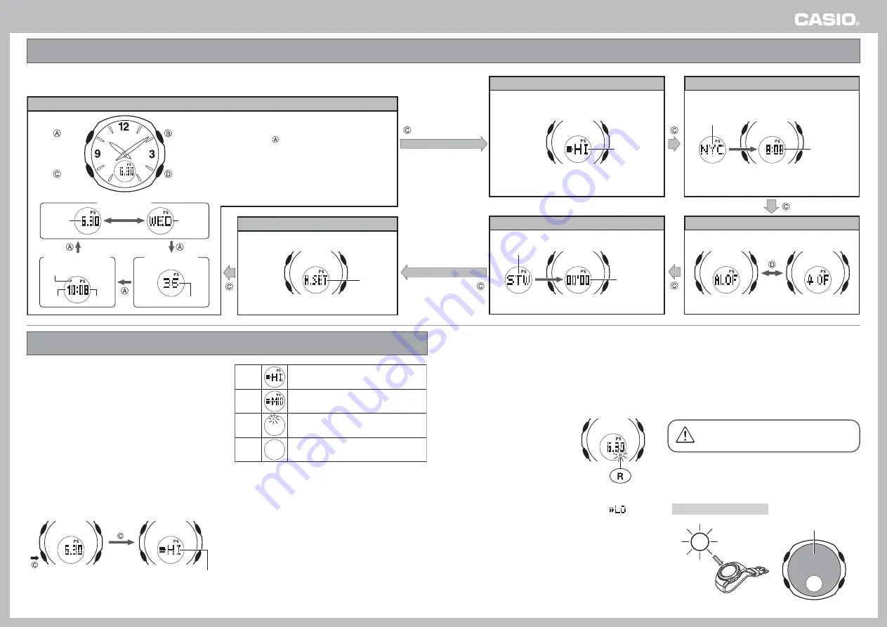 Casio QW-3329 Operation Manual Download Page 1