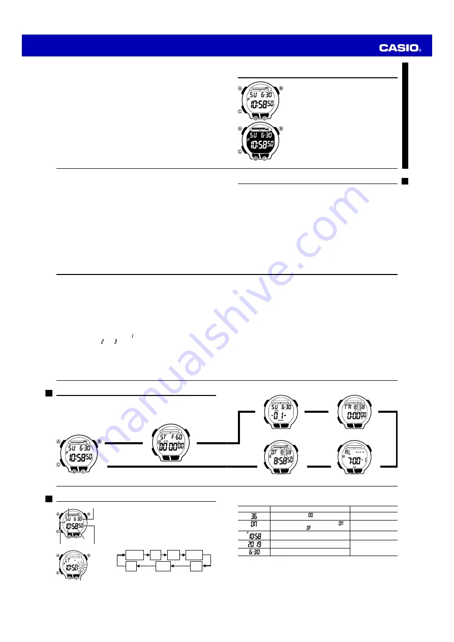 Casio QW-3468 Operation Manual Download Page 1