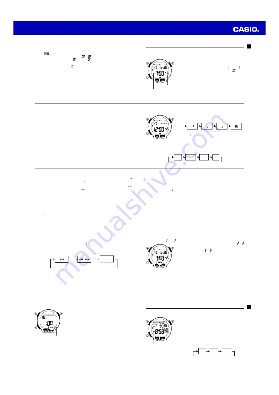 Casio QW-3468 Operation Manual Download Page 4