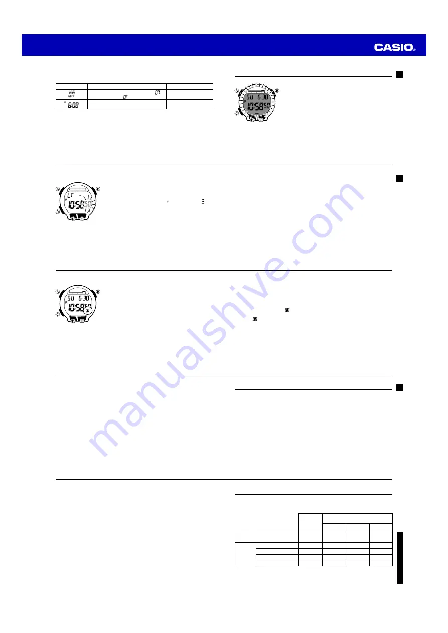 Casio QW-3468 Operation Manual Download Page 5