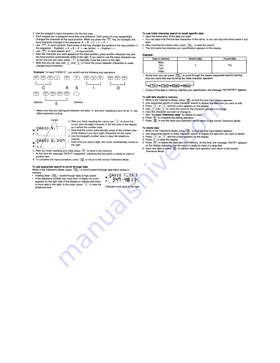 Casio QW-761 General Manual Download Page 2