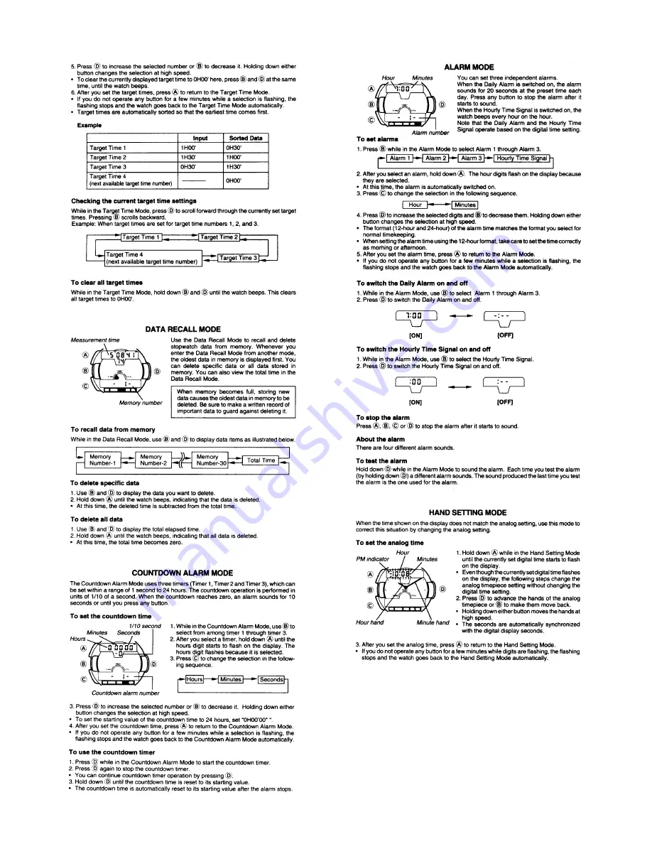 Casio QW-791 General Manual Download Page 2