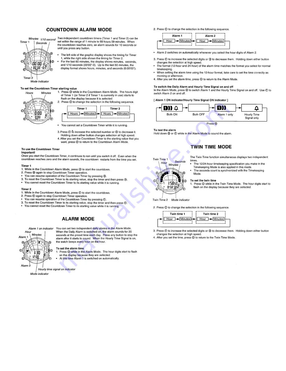 Casio QW-944 General Manual Download Page 3