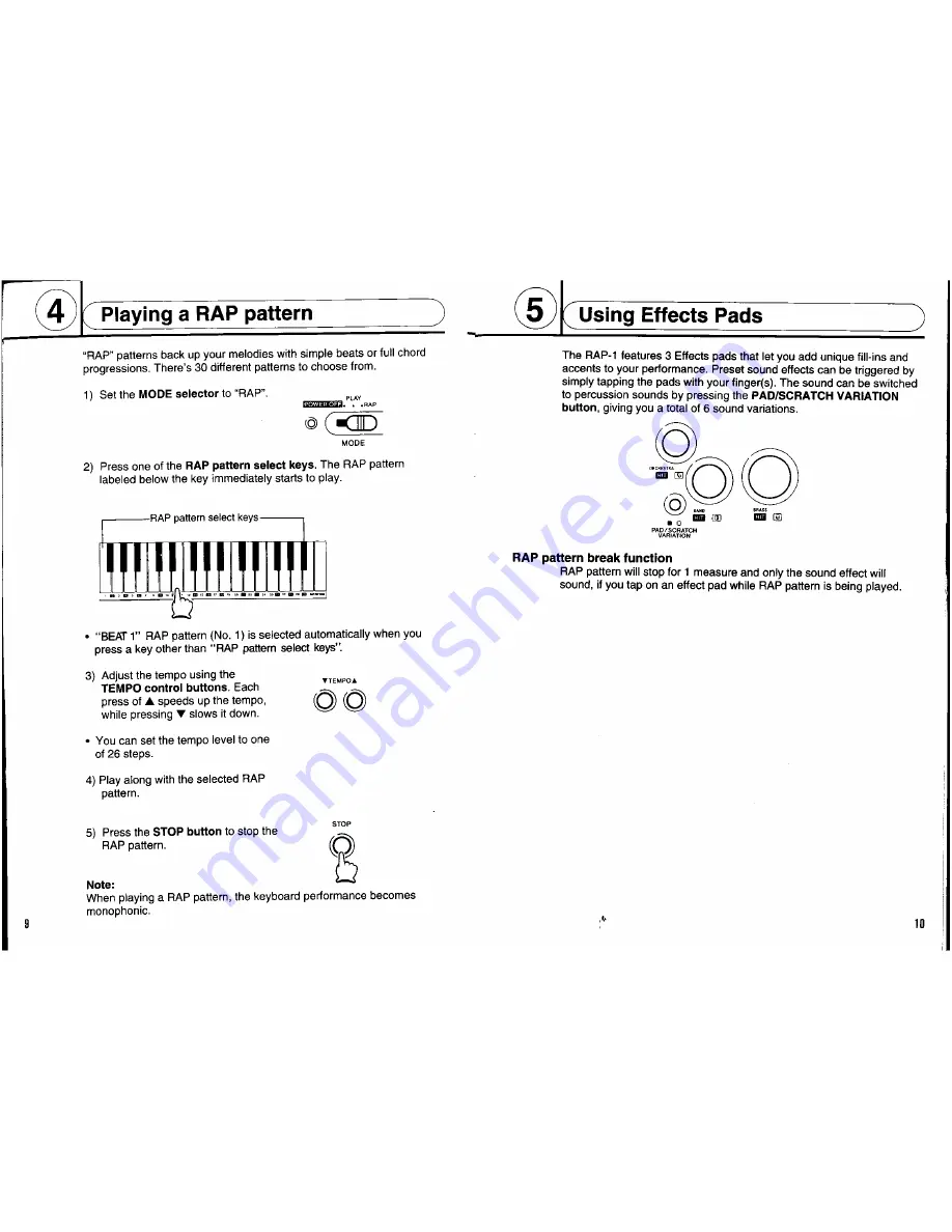 Casio RAP-1 Operation Manual Download Page 6