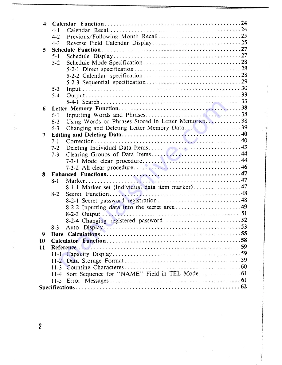 Casio SF-4000 Operation Manual Download Page 3