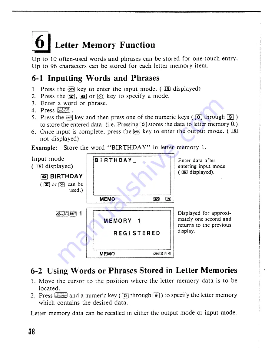 Casio SF-4000 Operation Manual Download Page 39