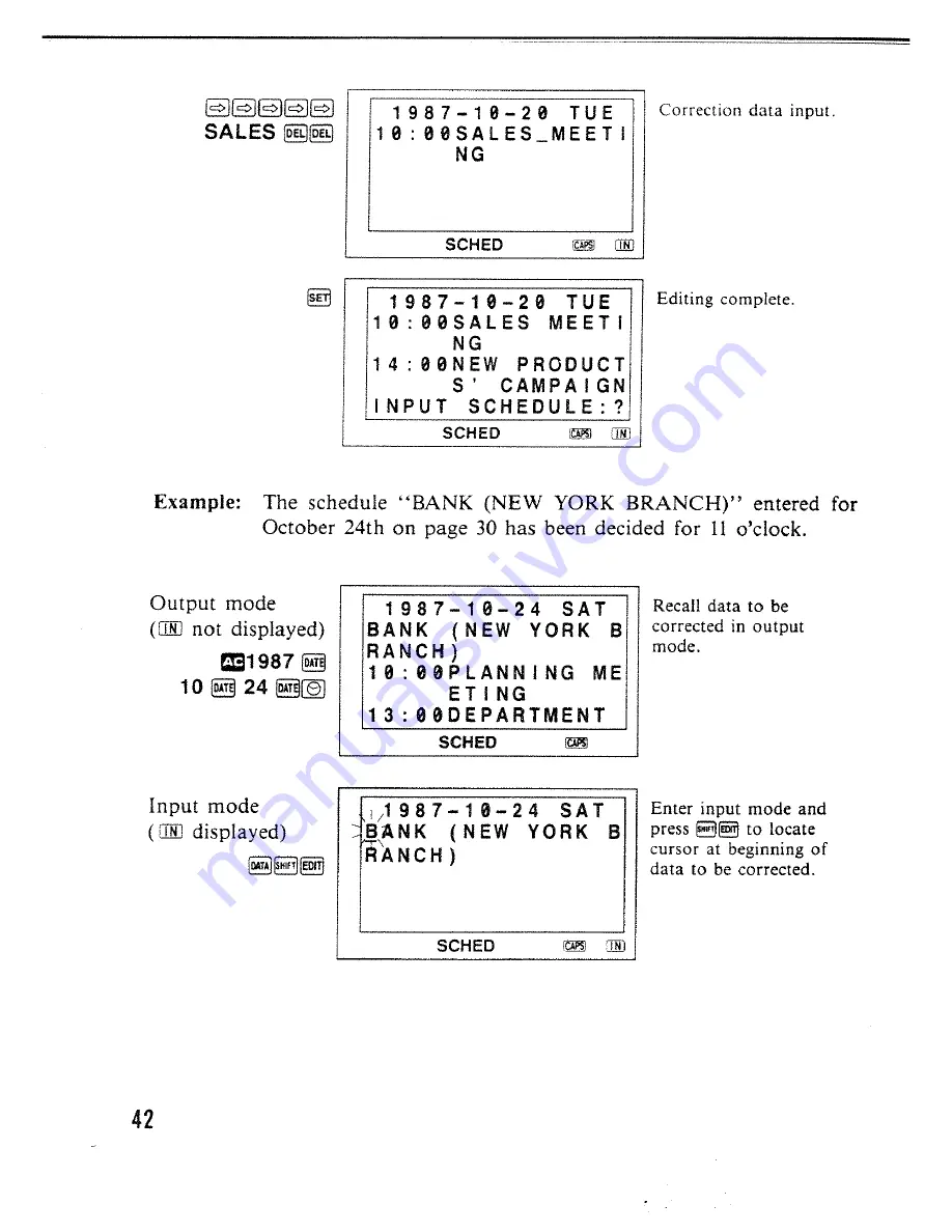 Casio SF-4000 Operation Manual Download Page 43