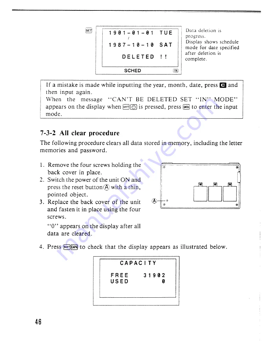 Casio SF-4000 Operation Manual Download Page 47