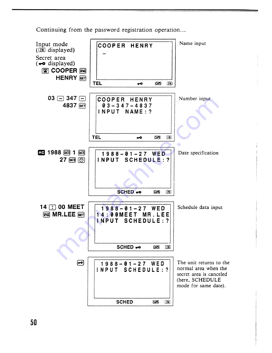 Casio SF-4000 Operation Manual Download Page 51