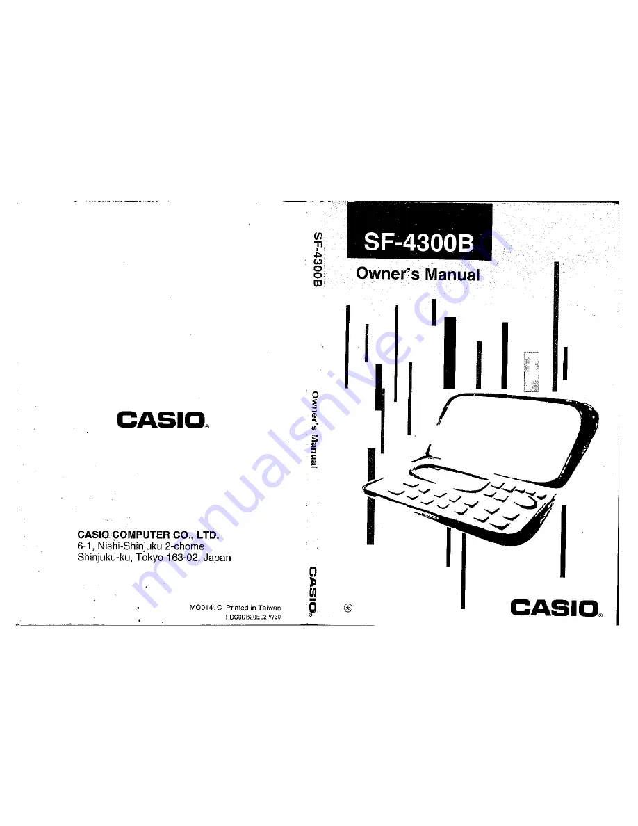 Casio SF-4300B Owner'S Manual Download Page 1