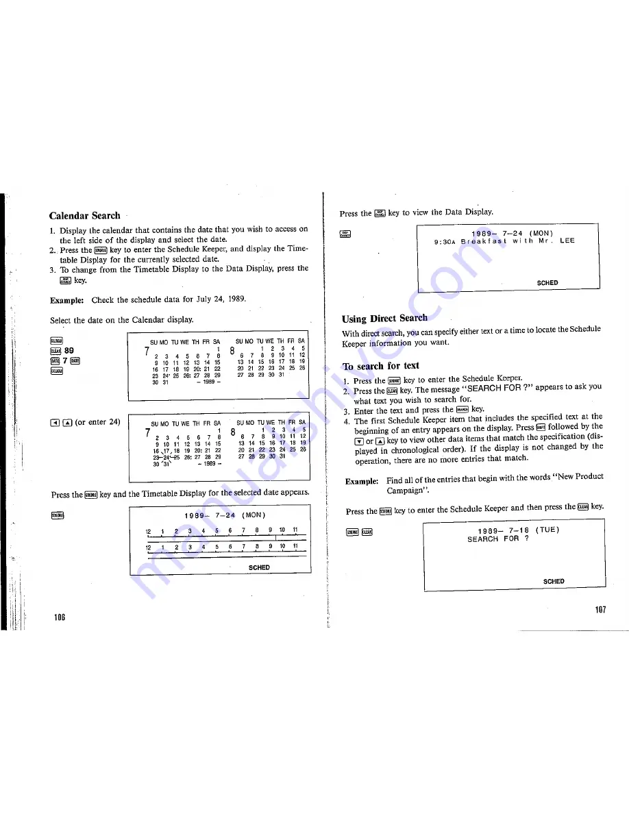 Casio SF-8000 Owner'S Manual Download Page 55