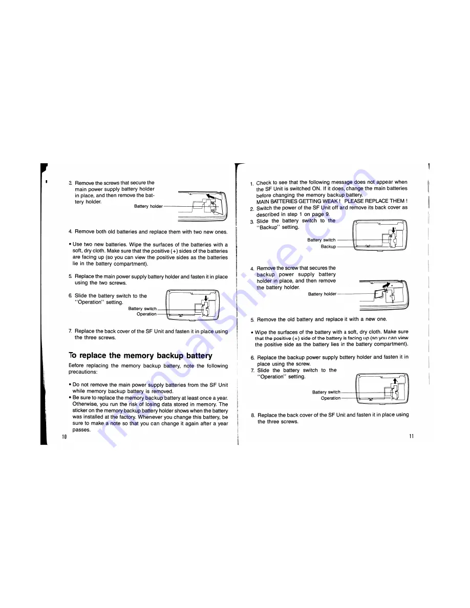 Casio SF-9700 Owner'S Manual Download Page 7