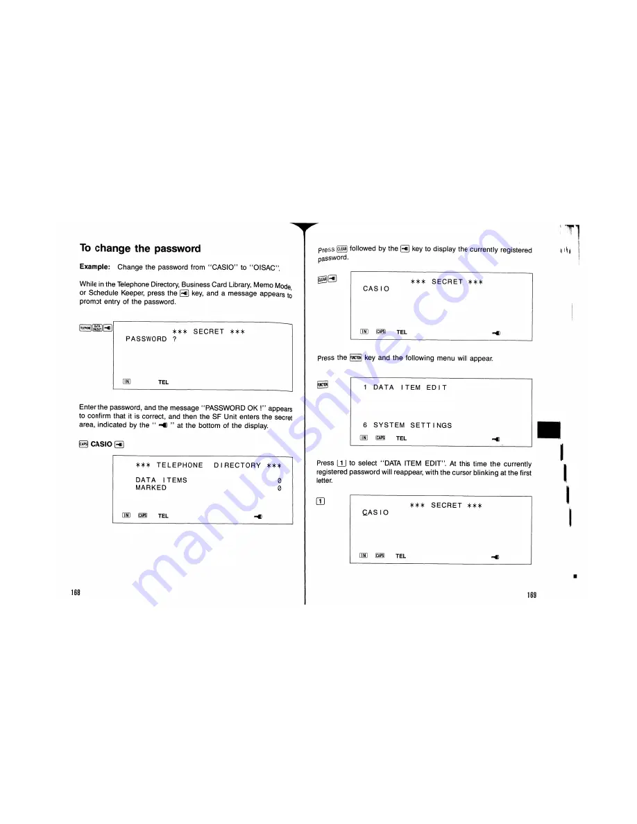 Casio SF-9700 Owner'S Manual Download Page 86