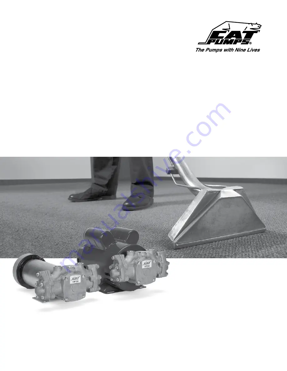 CAT Pumps 1XP Series Installation, Operational And Repair Manual Download Page 1