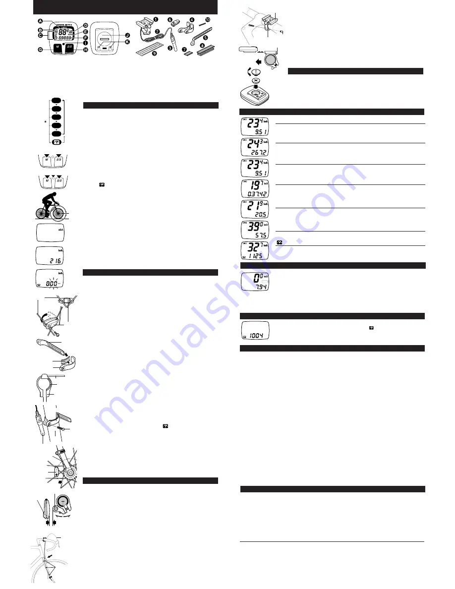 Cateye CC-MT200 Operating Instructions Download Page 2