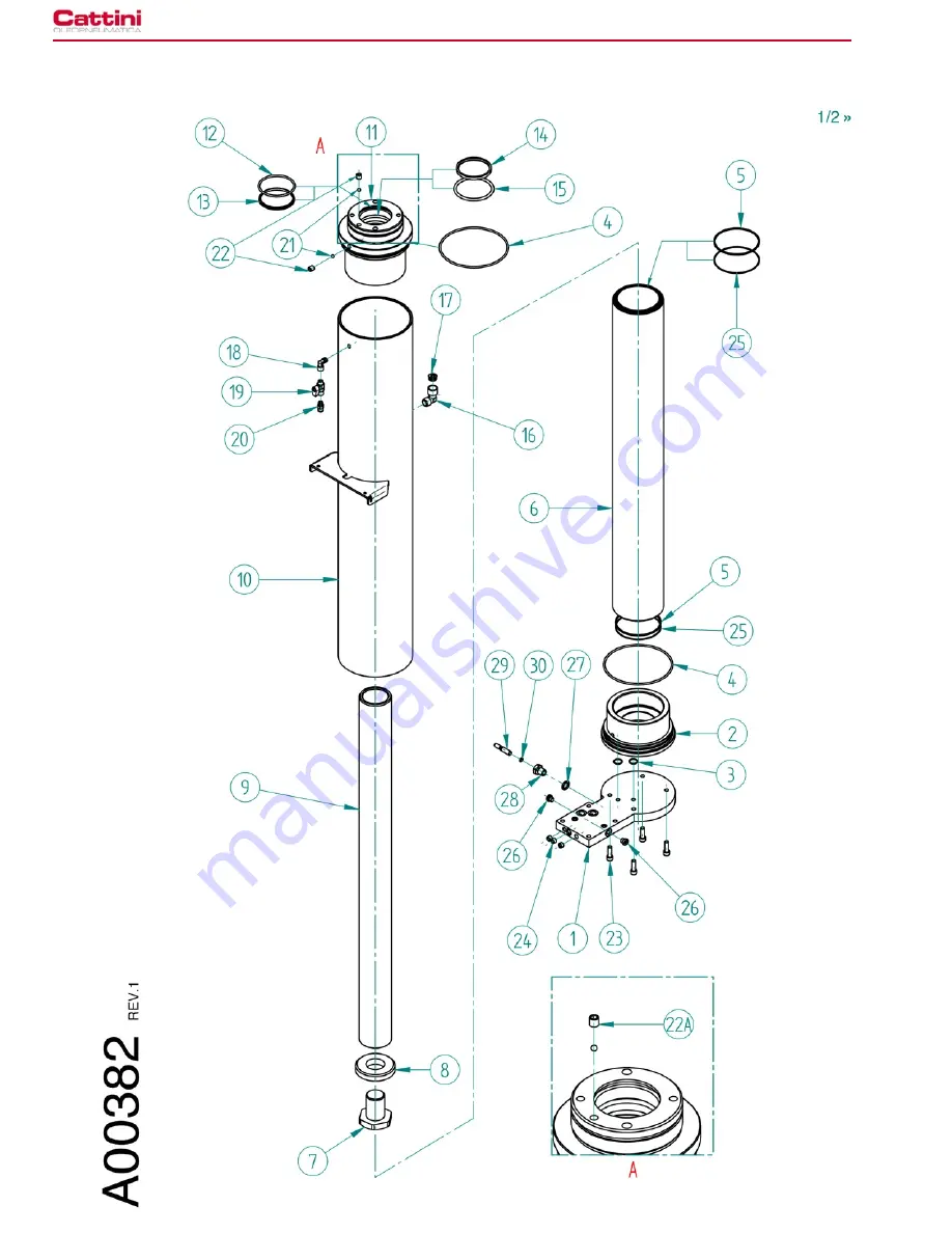 Cattini Oleopneumatica YAK 1820CX Operating And Maintenance Manual Download Page 48