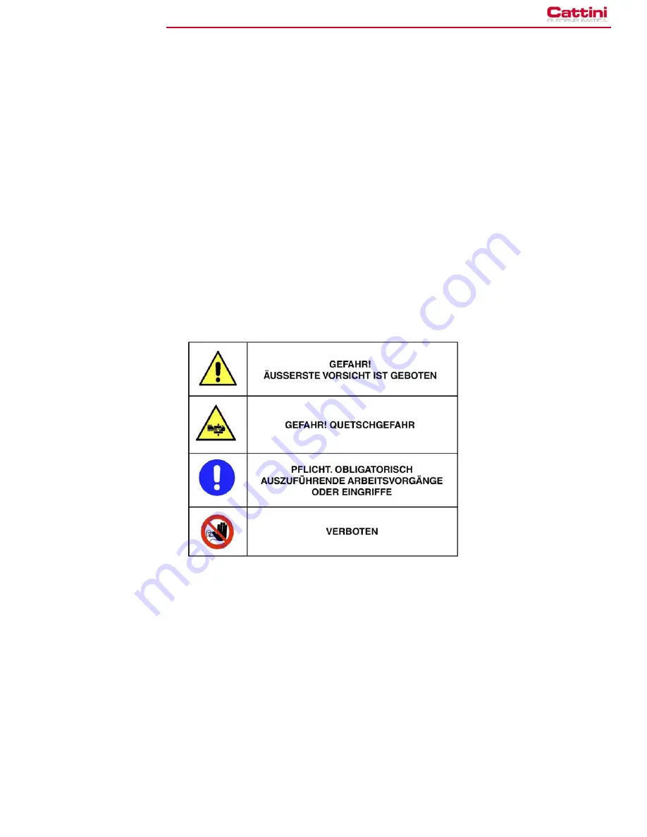 Cattini Oleopneumatica YAK 215/N Operating And Maintenance Manual Download Page 19