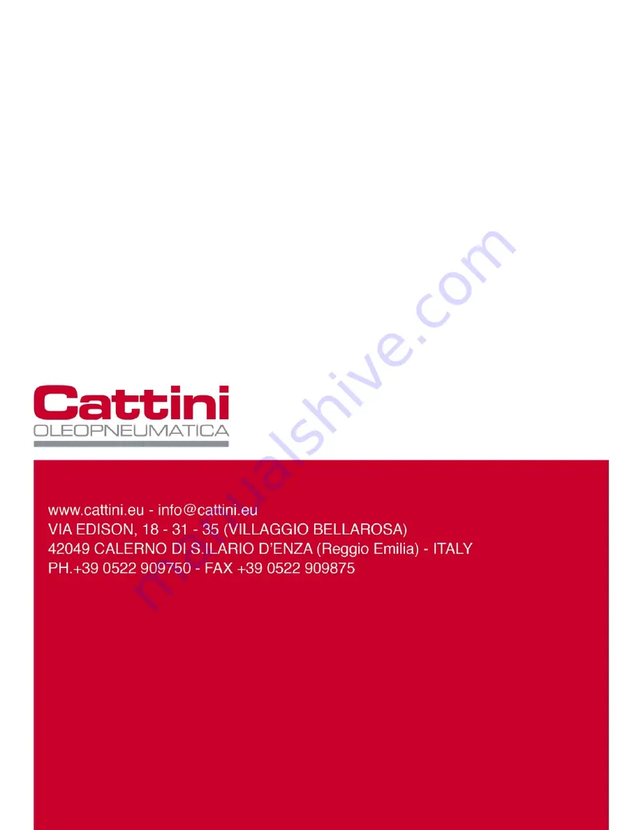 Cattini Oleopneumatica YAK 415/R Operating And Maintenance Manual Download Page 56