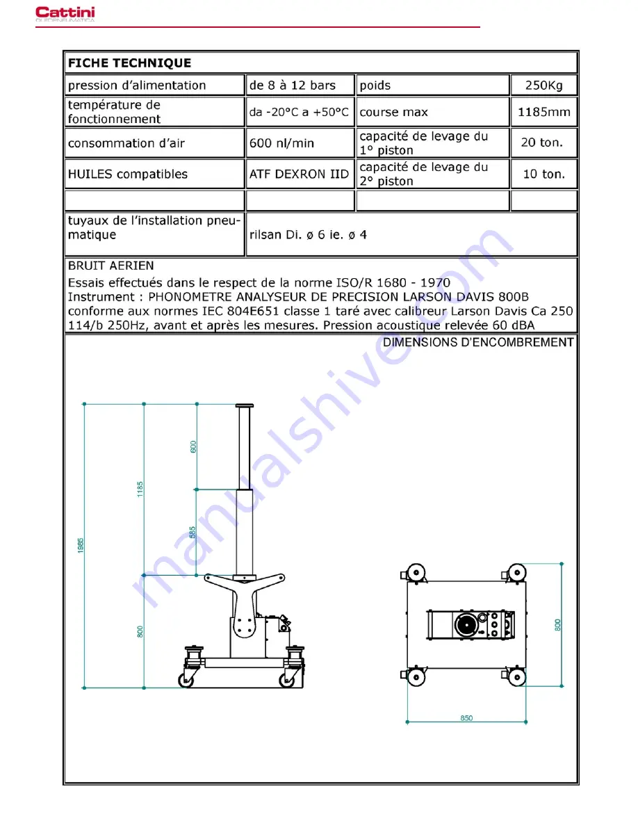 Cattini YAK 2810 Operating And Maintenance Manual Download Page 36