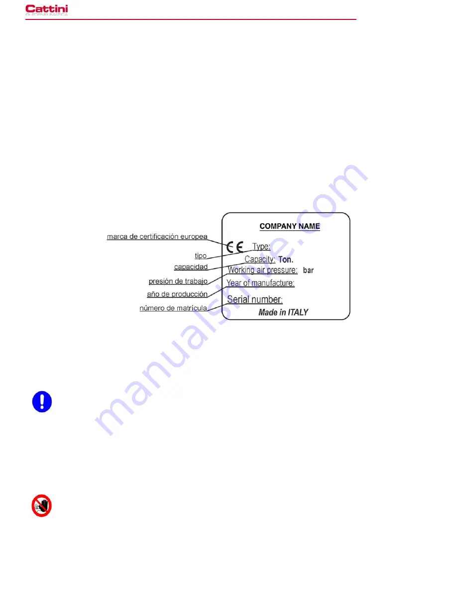 Cattini YAK 415/N Operating And Maintenance Manual Download Page 40